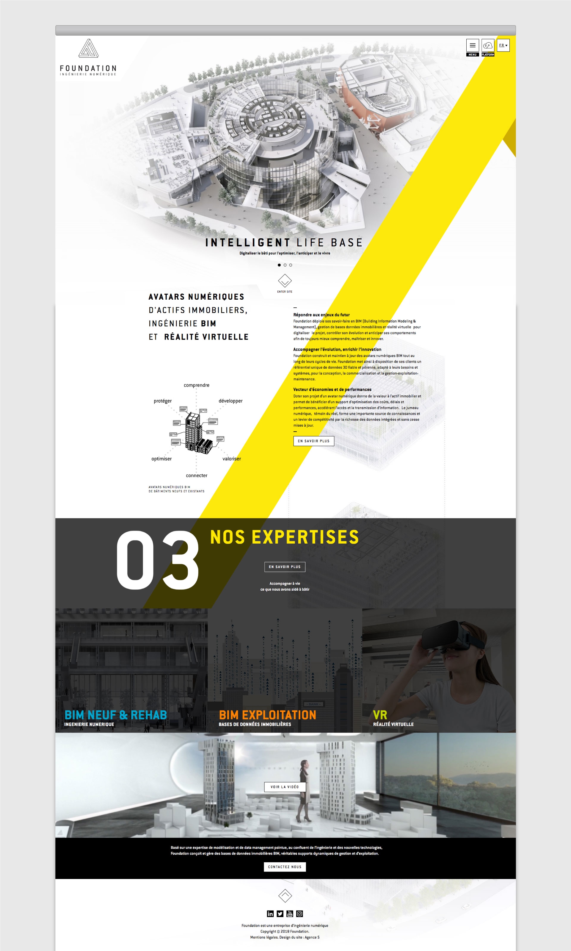 Projet Foundation - Site internet - Agence-S