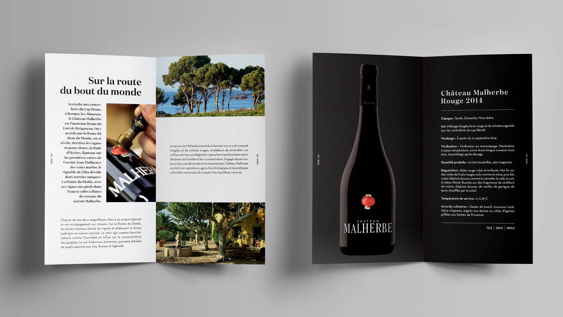 Projet Château Malherbe - Edition vin - Agence-S