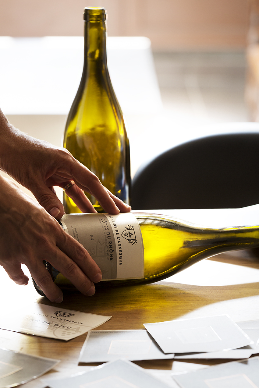 Projet Domaine de l'Arnesque - Etiquette vin - Agence-S