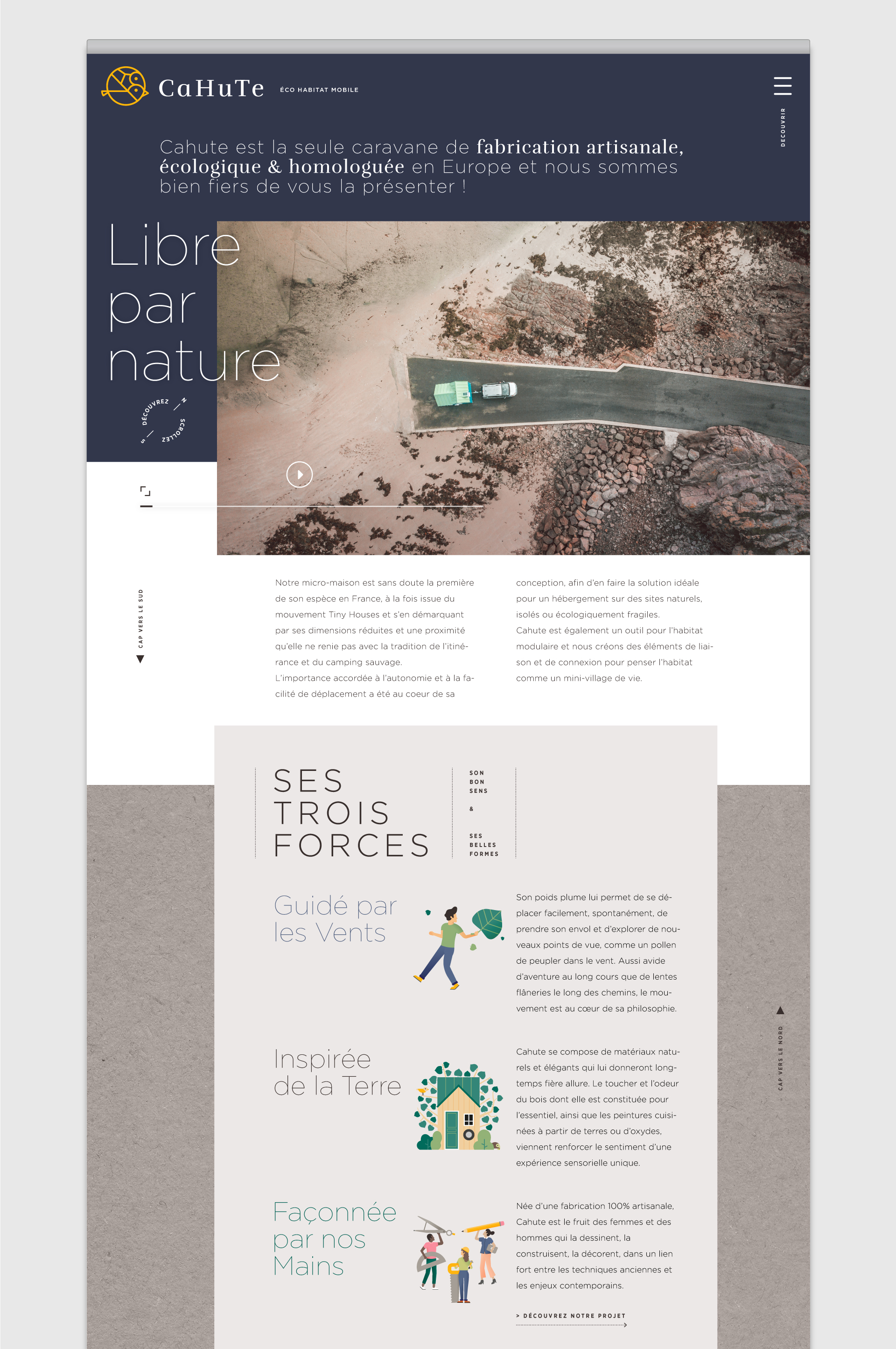 branding cahute Tiny House S & saguez